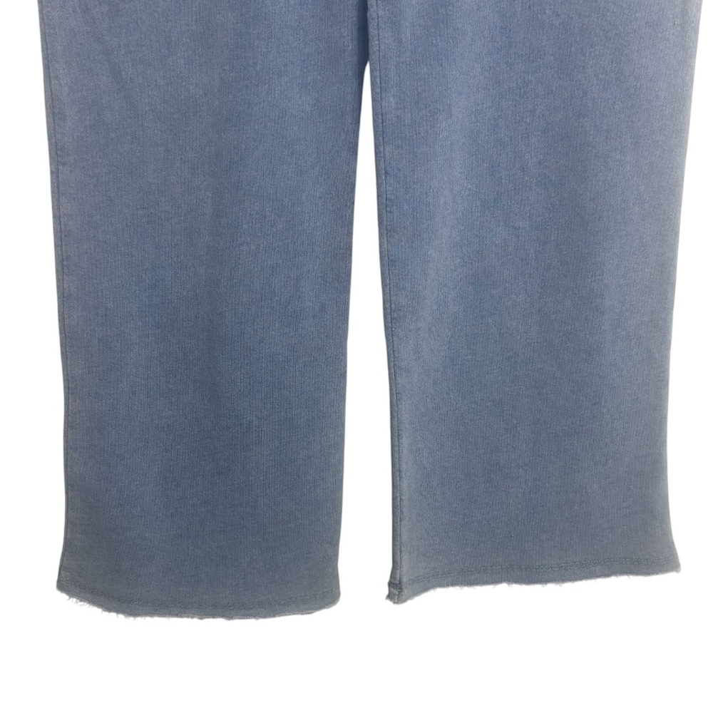 DOT BOUTIQUE Knit Wide-Leg Pants in Light Blue Size Large — NWT - Picture 5 of 10